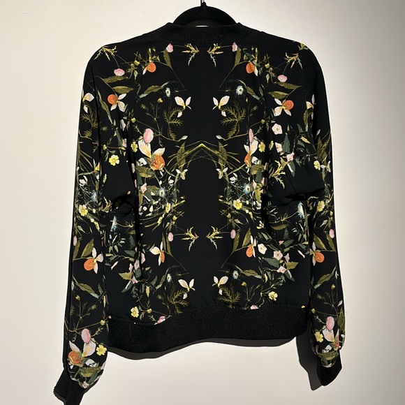 RACHEL RACHEL ROY FLORAL BOMBER JACKET SIZE MEDIUM - Picture 4 of 10